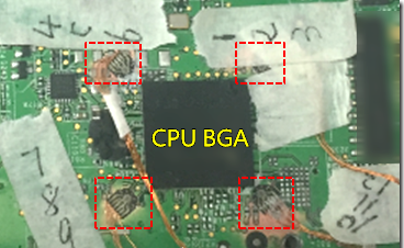 BGA錫裂，使用應(yīng)變片(Strain Gauge)量測電路板到底哪個(gè)環(huán)節(jié)產(chǎn)生較大變形量