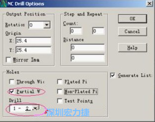 轉(zhuǎn)完Gerber后，接著還需轉(zhuǎn)鉆孔，通孔和盲、埋孔的轉(zhuǎn)法有所不同，轉(zhuǎn)通孔只須點擊Add，在彈出的窗口Document Name輸入文件名