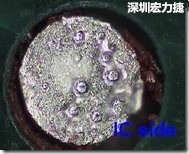 紅墨水染紅測試分析-IC面，判退，