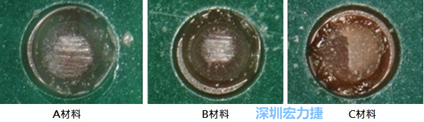 圖14- 冷球拉力試驗(yàn)后，光學(xué)顯微鏡下的失效模式